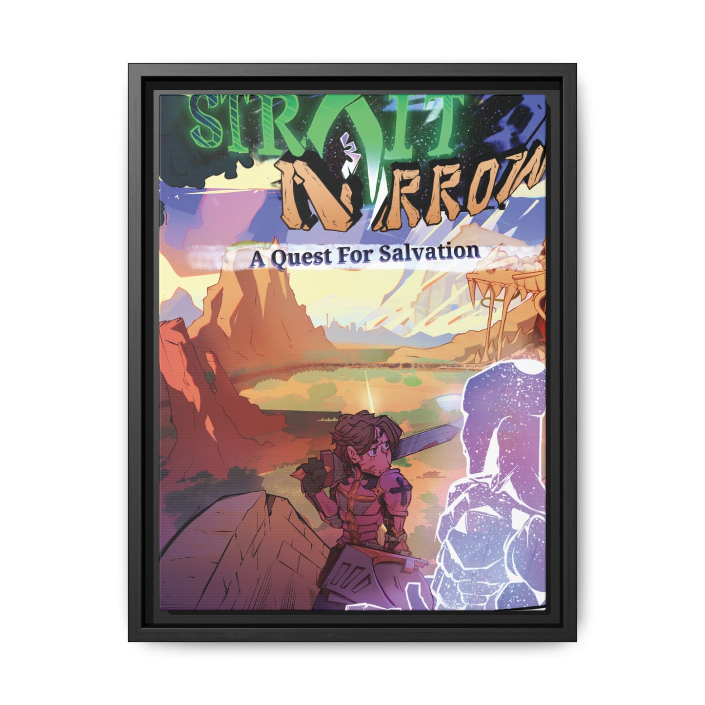 Strait and Narrow | Matte Canvas Wall Art (Framed)