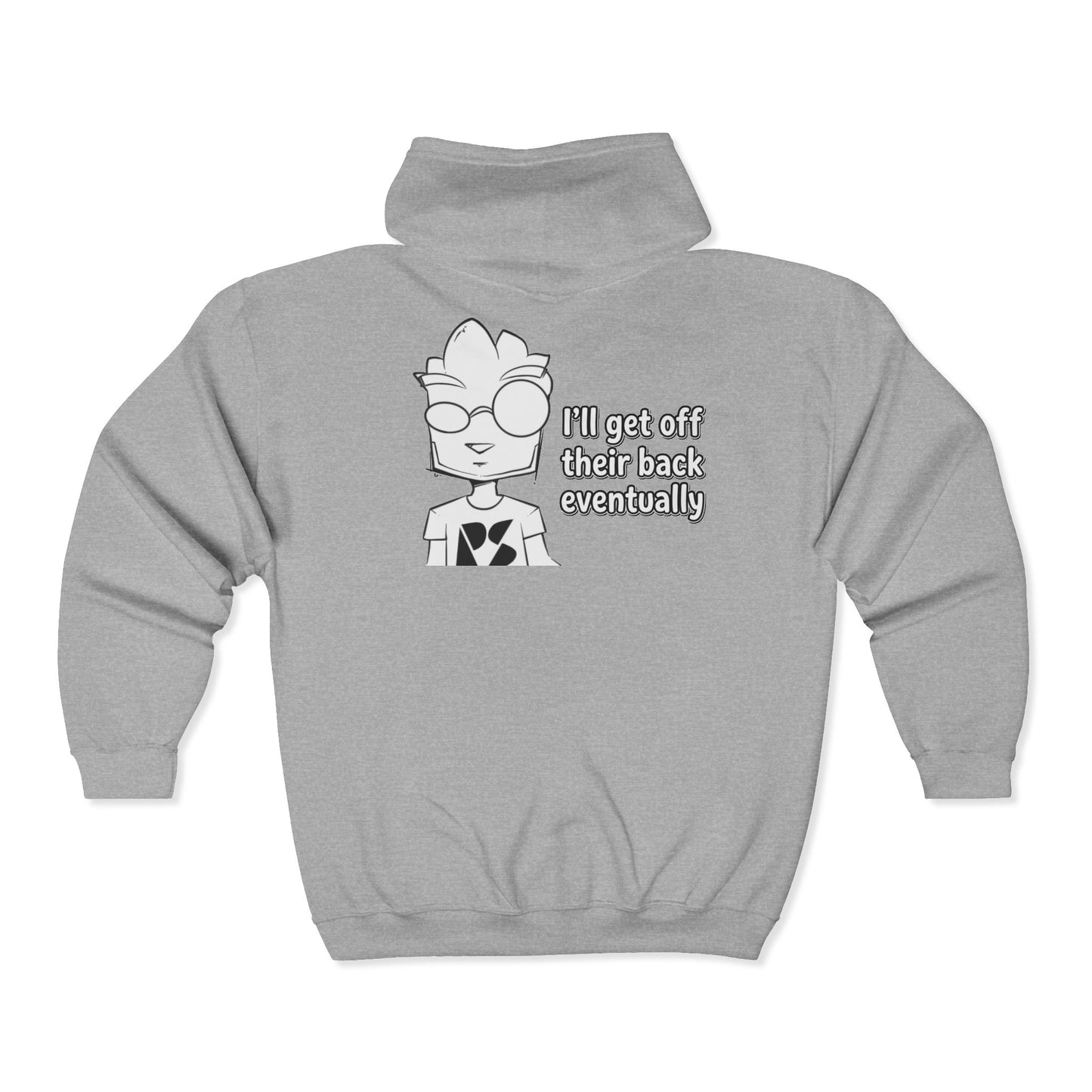 Off My Back Storyteller | Funny Zip Hoodie
