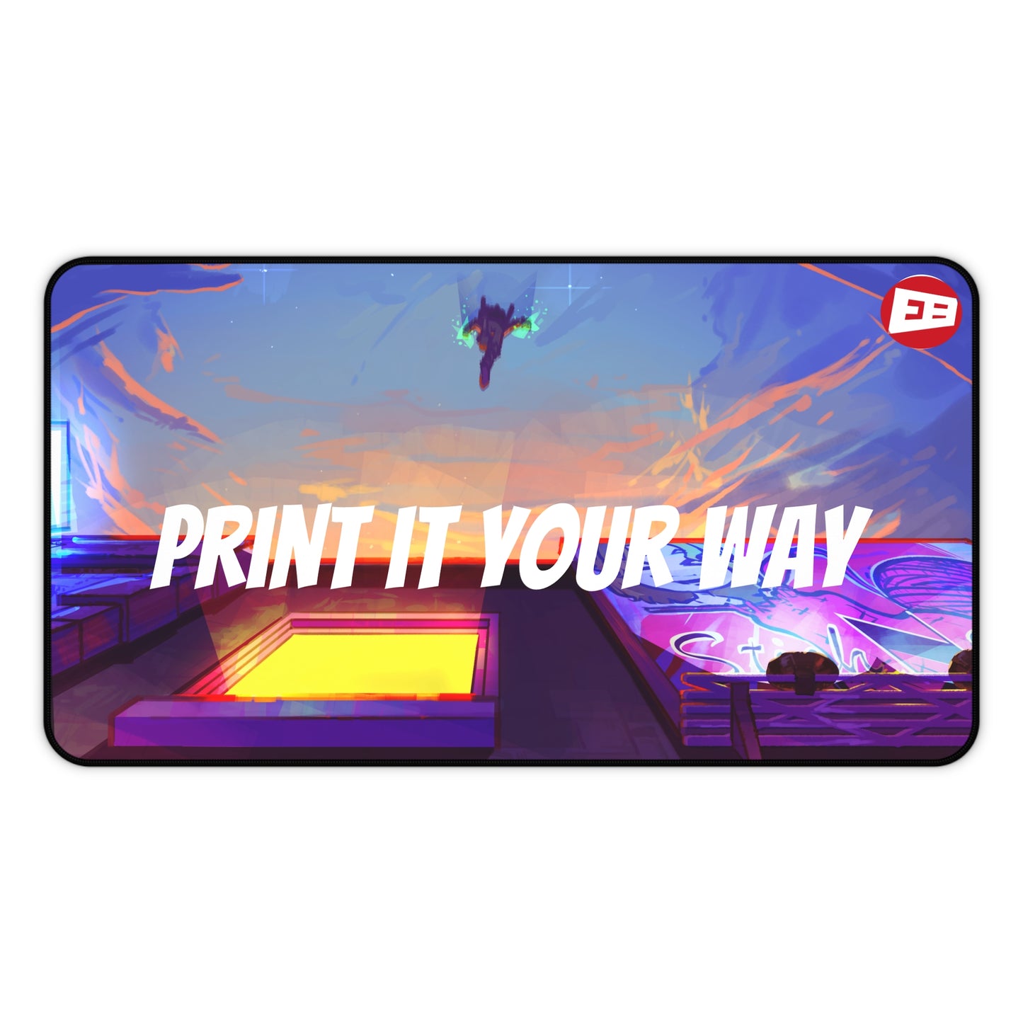Fragments | Comic Panel Desk Mat