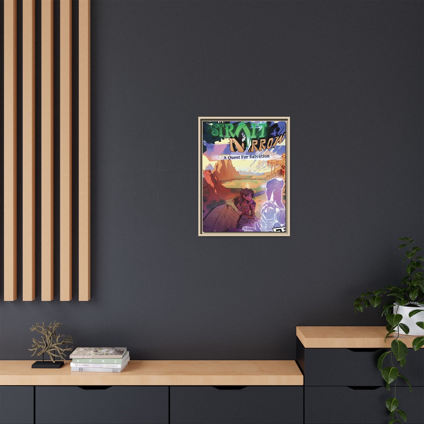 Strait and Narrow | Matte Canvas Wall Art (Framed)