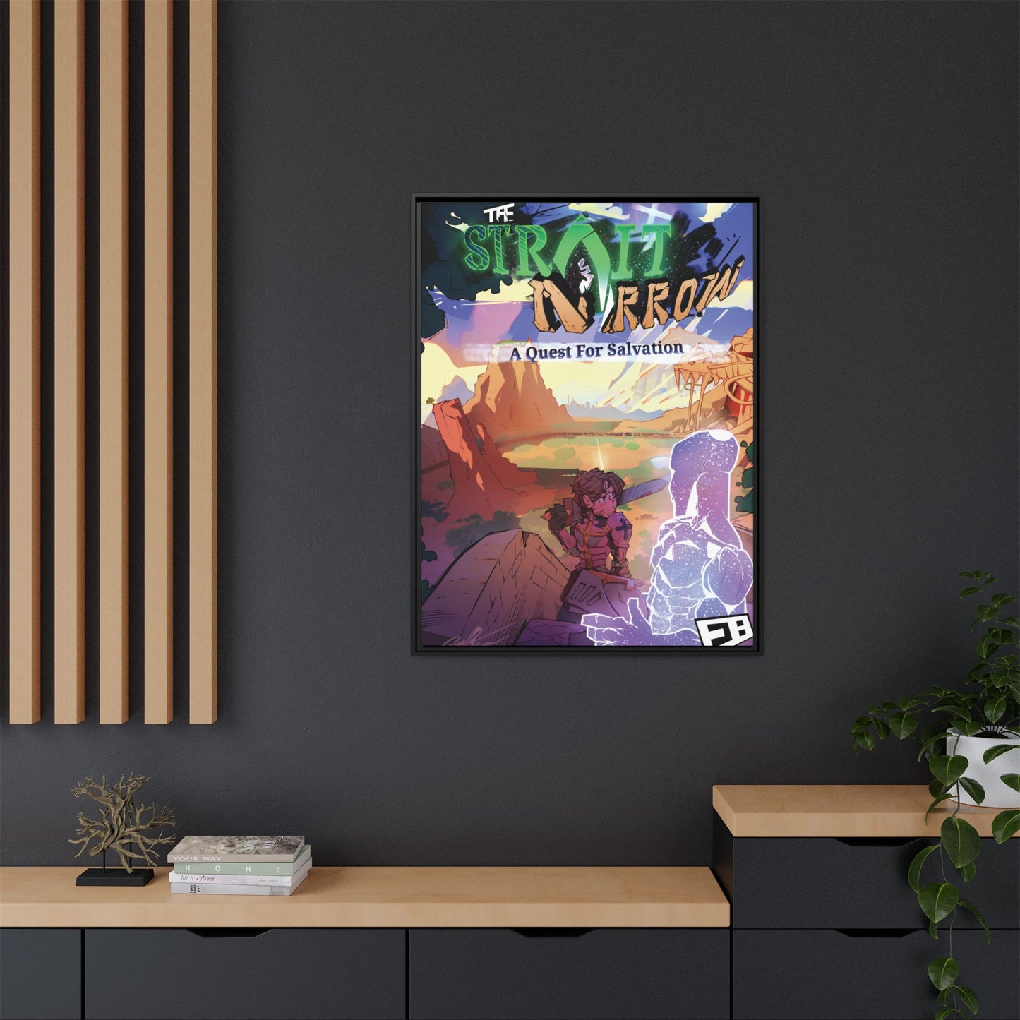 Strait and Narrow | Matte Canvas Wall Art (Framed)