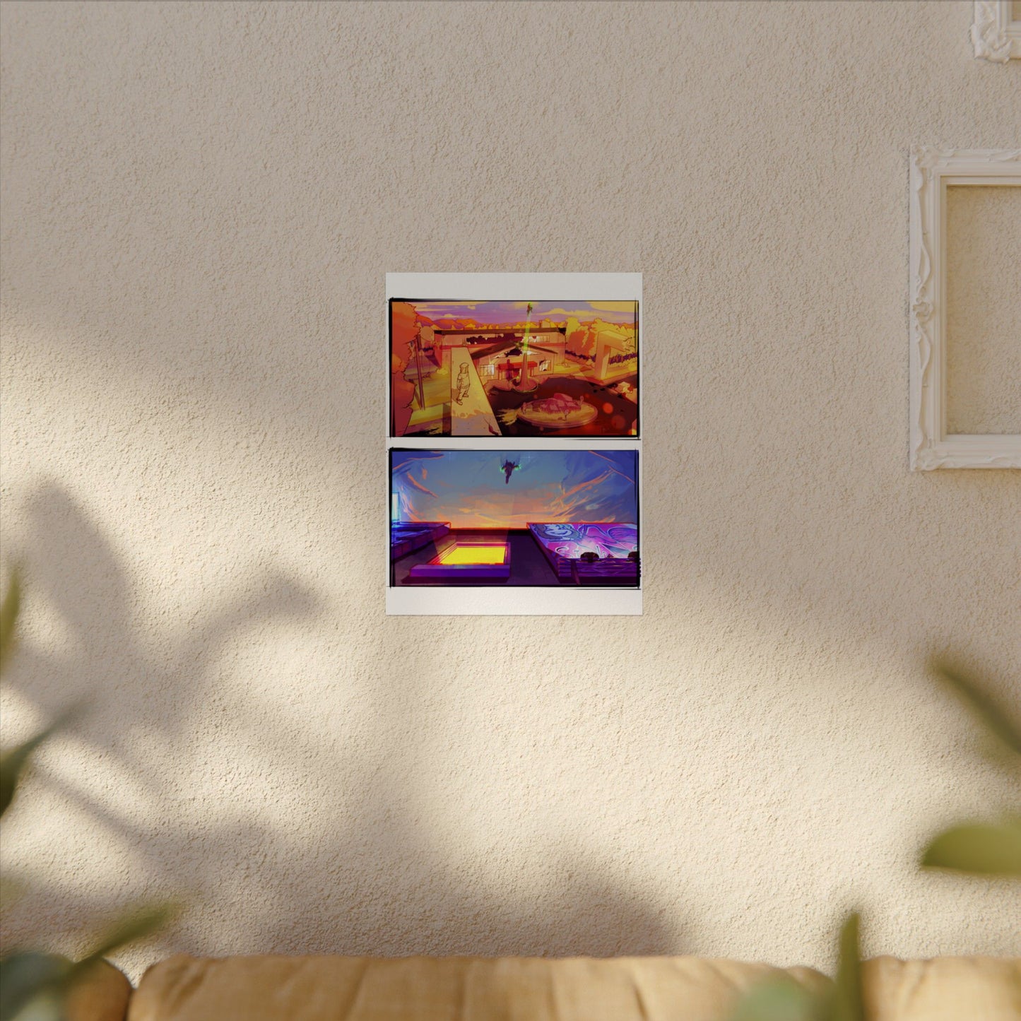 Fragments Comic Panel | Watercolor Matte Posters
