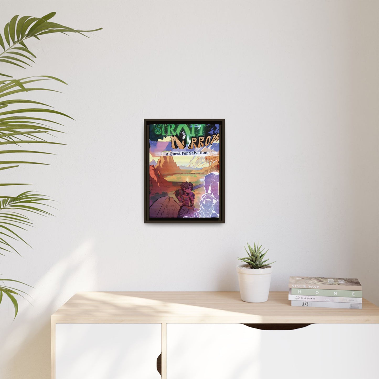 Strait and Narrow | Matte Canvas Wall Art (Framed)